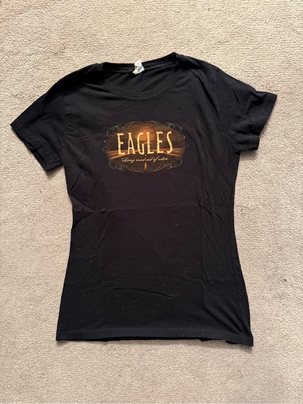 Eagles Women's Black Graphic Tee